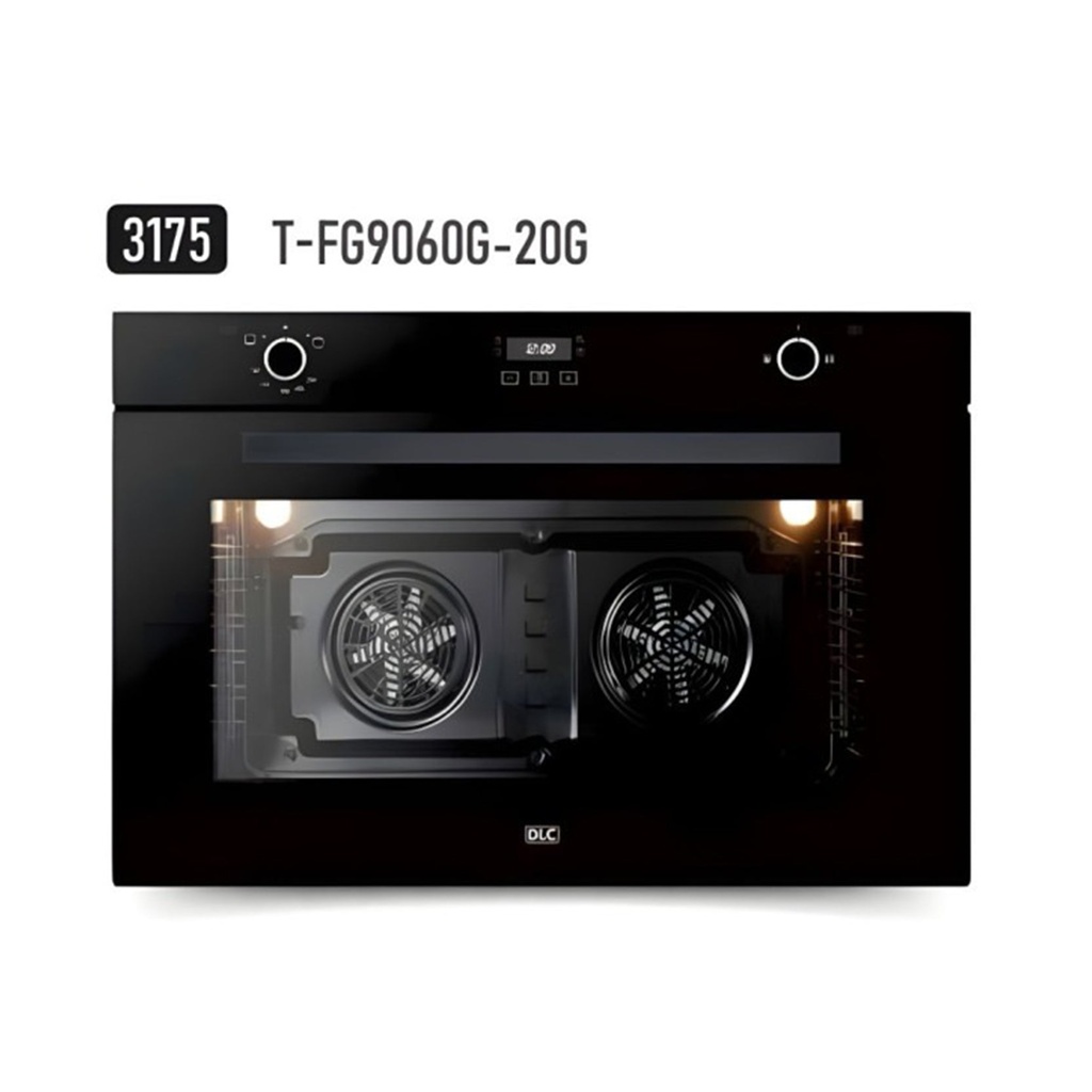 [T-FG9060G-20G] Gas Oven 90 L, Black
