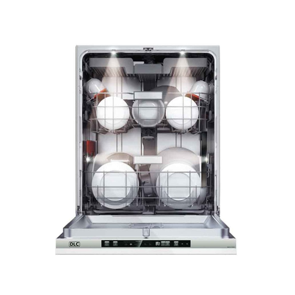 [WQP12-7703G] Free Standing Dishwasher, Stainless Steel