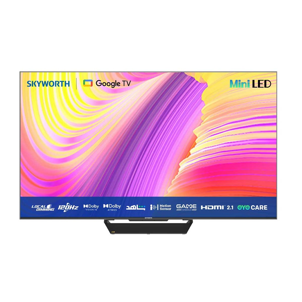 [75SUF9660] MiniLED, 4K, 2.1 HDMI, 120Hz (Google TV), 75-Inch شاشة سكاي وورث حجم 75
