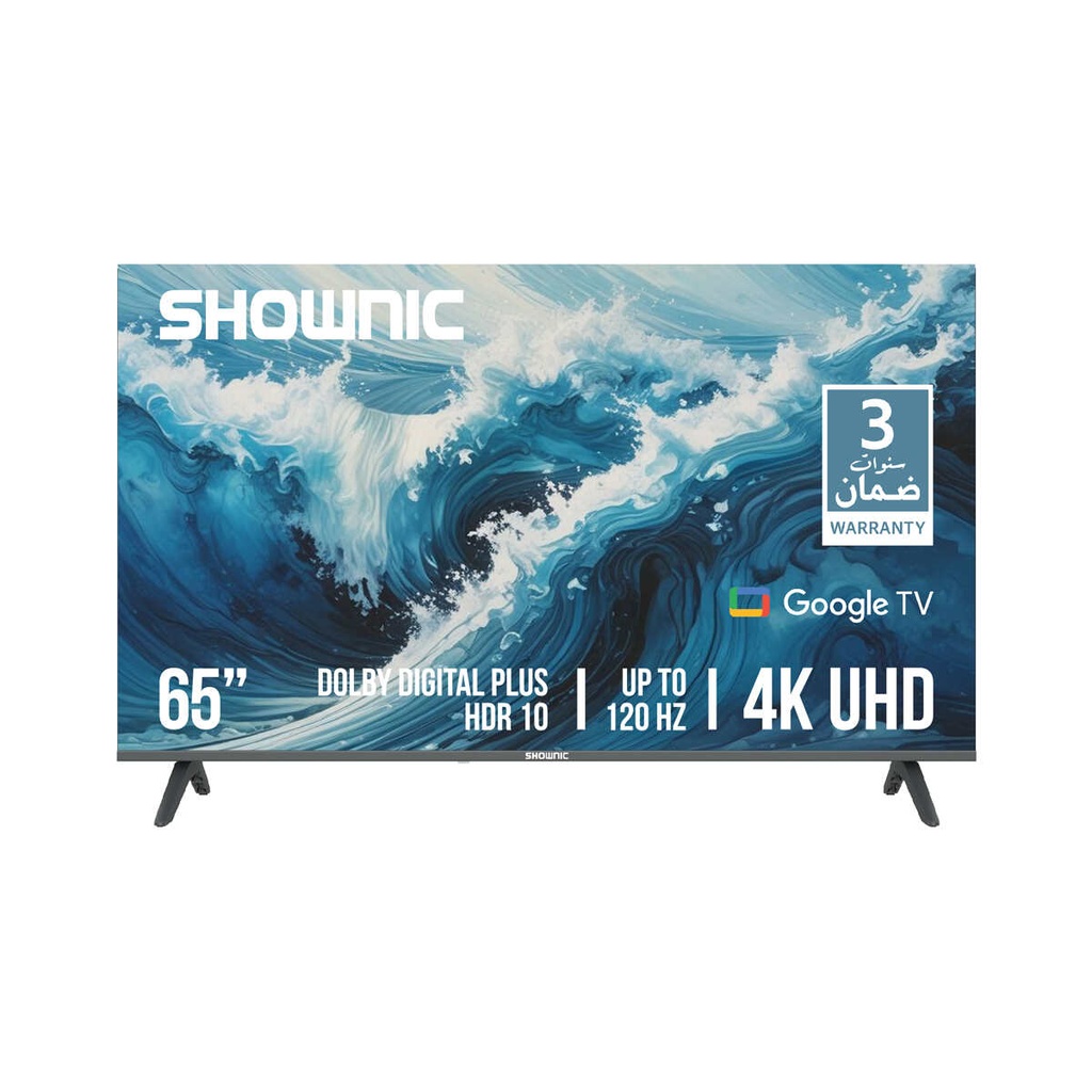 [TP-DGU65A-120] 120HZ /  4K  / Google Tv Smart 4K LED Plus Series, 65-Inch شاشة شونك جوجــــل حجم 65" سمارت 120 هيرتز