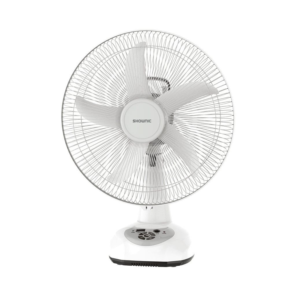 [FE-D16CRW] 16" Table Fan, White مروحة شحن منضدية شونك
