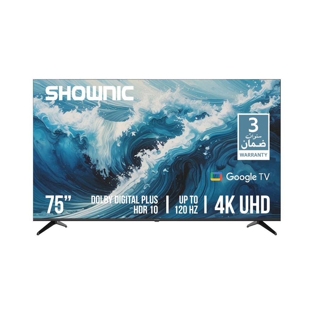 [TS-75AUHGQ] 4K UHD Smart LED TV with Google TV – 120Hz Plus Series, 75-Inch