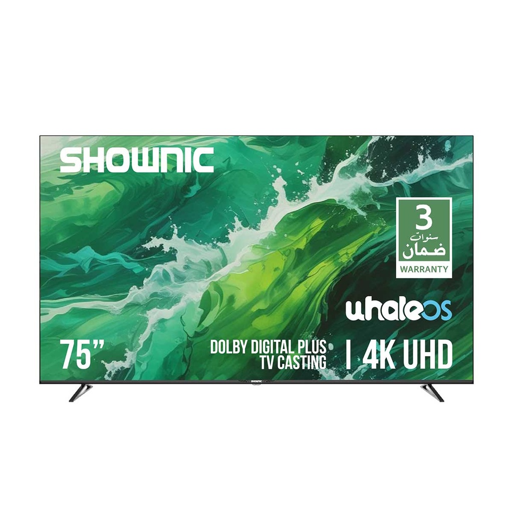 [TS-DWU75A] 4K UHD Smart TV, 75-inch شاشة شونك