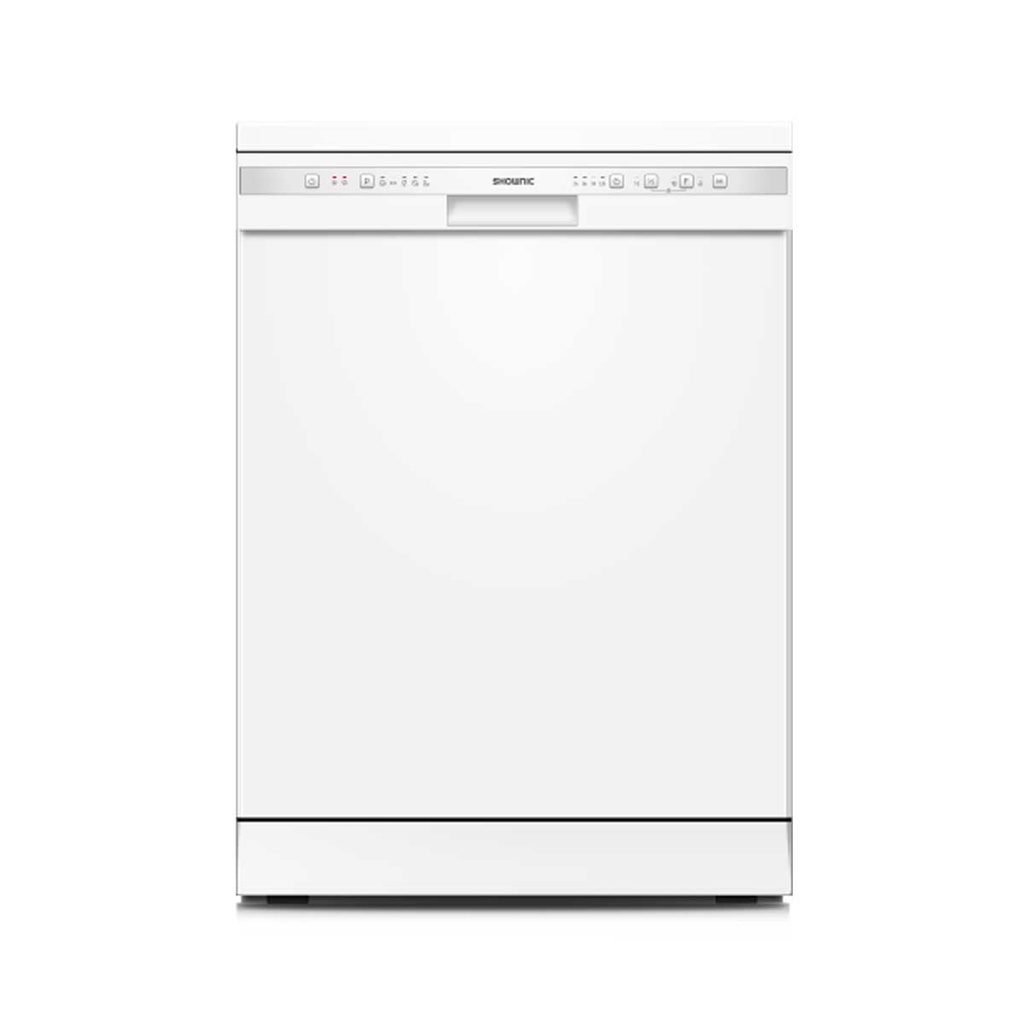 [DD-12B60D5W] Dishwasher 12 Places 5 Programs, White غسالة صحون شونك