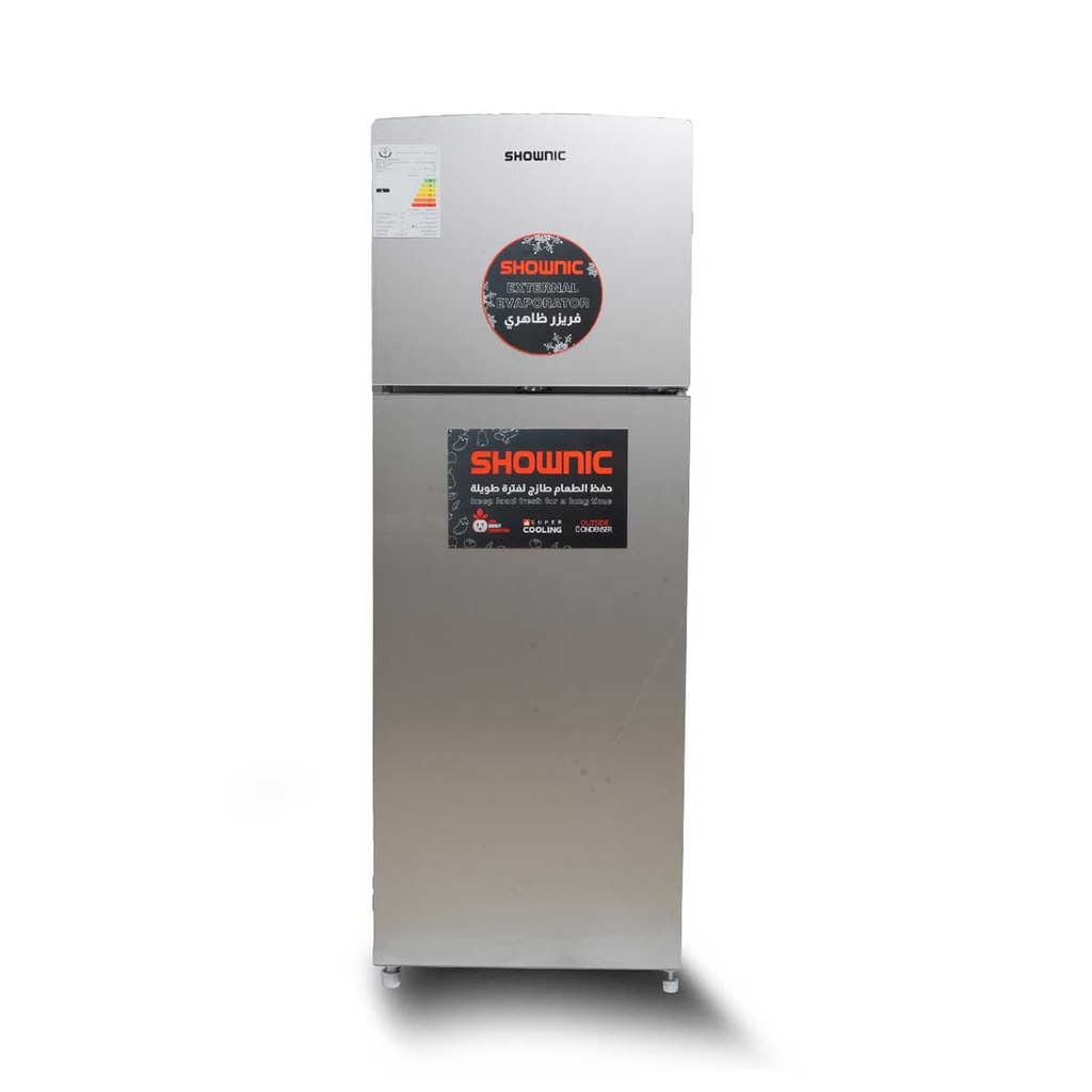 [RL-460MS] Double Door Refrigerator  17ft, Silver ثلاجة شونك