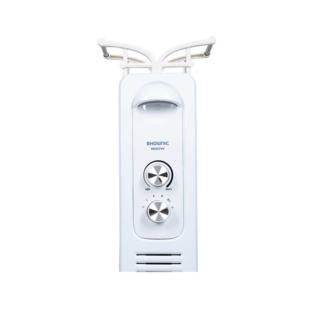 [QL-7C1900FW] Oil Heater 7 Fins, 1900W with Fan /  White  مدفئة زيتية شونك 7 ريش اللون أبيض