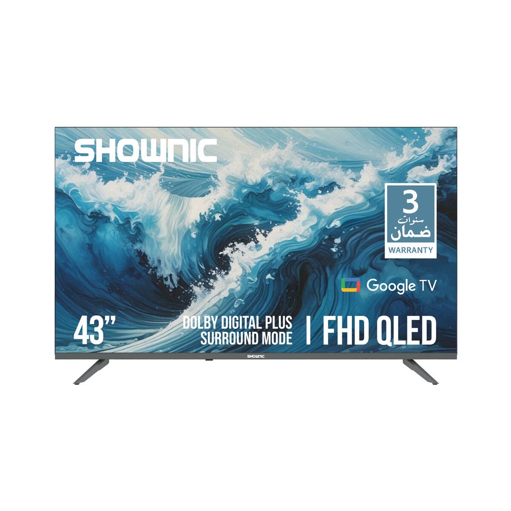[TS-43AFHGD] QLED Google Smart TV, 43-Inch شاشة حجم 43 انج شونك