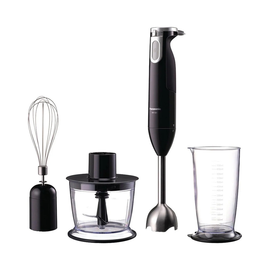 [MX-SS1BTZ] Three-in-one Hand Blender for Everyday Cooking, Black