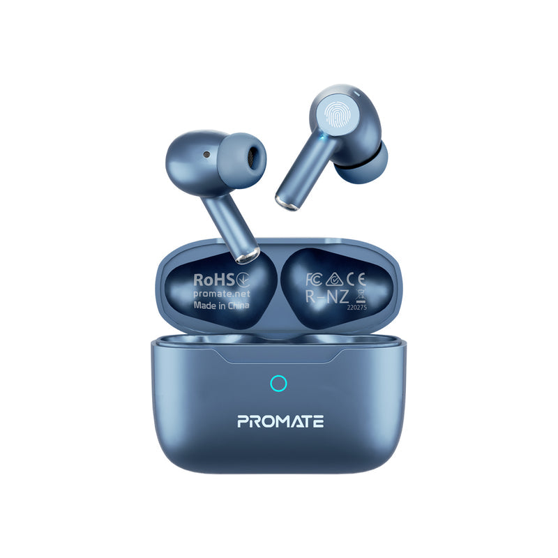 [PROPODS.BLUE] ProPods Active Noise Cancelation Earphones with intellitouch (Blue)