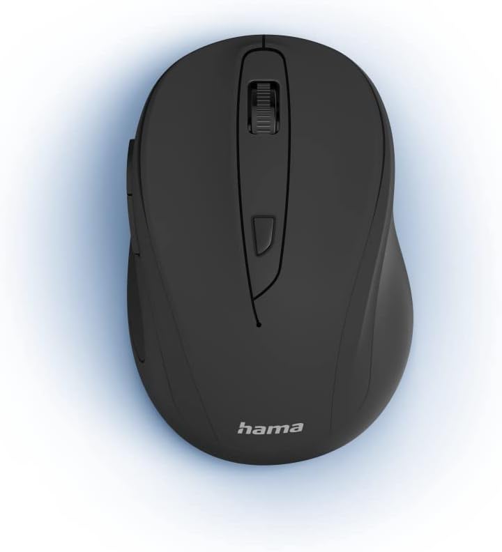 [173026] MW-400 V2 Optical 6-Button Wireless Mouse – Ergonomic Right-Hand, 2.4 GHz Nano Receiver, 800-1600 DPI, Up to 36-Day Battery (Black)