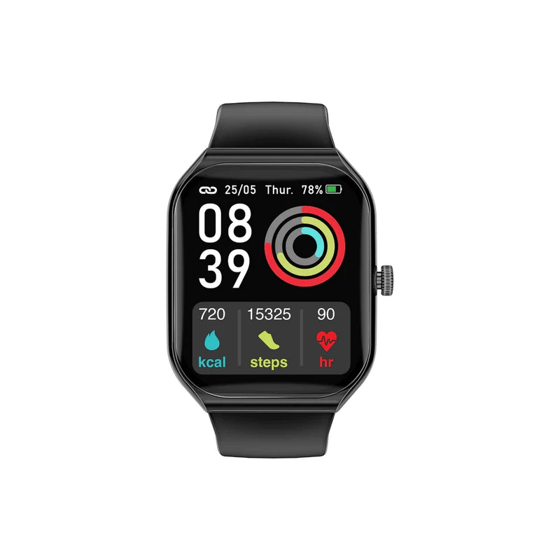 [PROWATCH-AM19.BLACK] ProWatch-AM19 1.96″ AMOLED Smartwatch – BT Calling, IP68, 110+ Sport Modes, 10-Day Battery (Black)