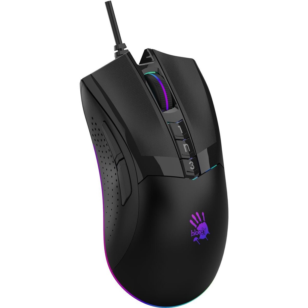 [W90 MAX] W90 Max RGB Optical Gaming Mouse Advanced Precision - 10000 CPI (Stone Black)