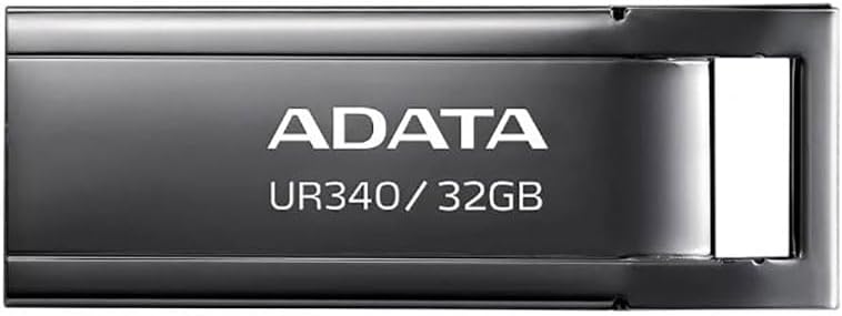 [AROY-UR340-32GBK] ADATA, UR340 USB 3.2 Gen1 Metal Flash Drive Splash-proof Shockproof Dustproof 32GB Black