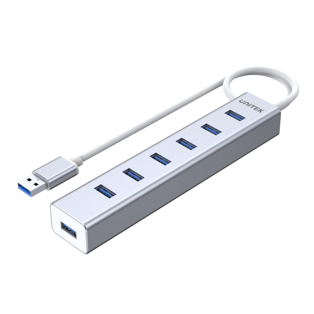 [Y-3090] 7-Port Powered USB 3.0 Hub