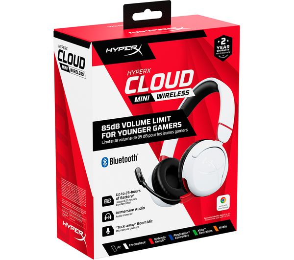 [7G8F2AA] Cloud Mini Wireless Gaming Headset - White | 7G8F2AA