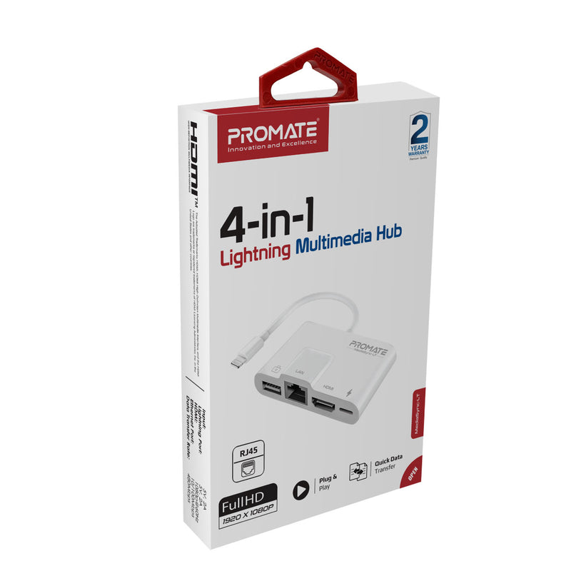 [MediaSync-LT] 4-in-1 Multimedia Hub with Lightning Connector