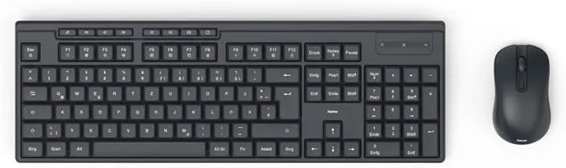 [D3173056] "WKM-200" Wireless Keyboard with Mouse, Wireless, 8 Media Keys, blk, QWERTY GULF