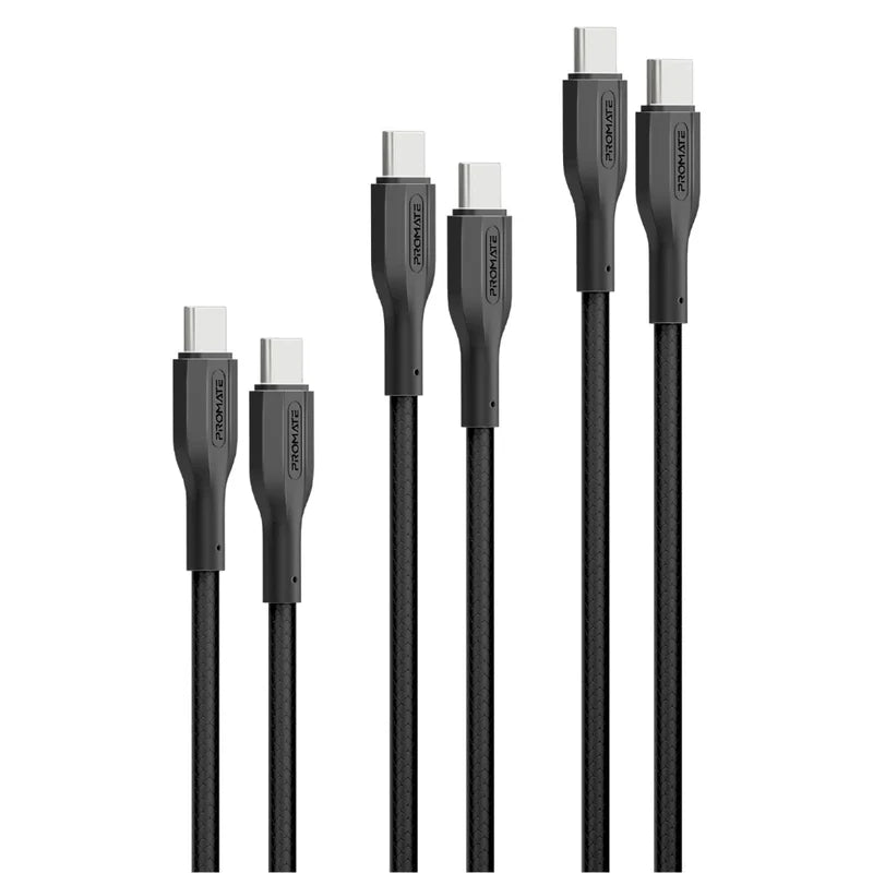 [CABLEKIT-CC] CableKit-CC 3Pcs High Tensile Strength Data & Charge USB-C Cable kit