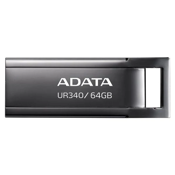[AROY-UR340-64GBK] UR340 USB 3.2 Flash Drive Waterproof Dustproof Capless Glossy Black Nickel (64G)