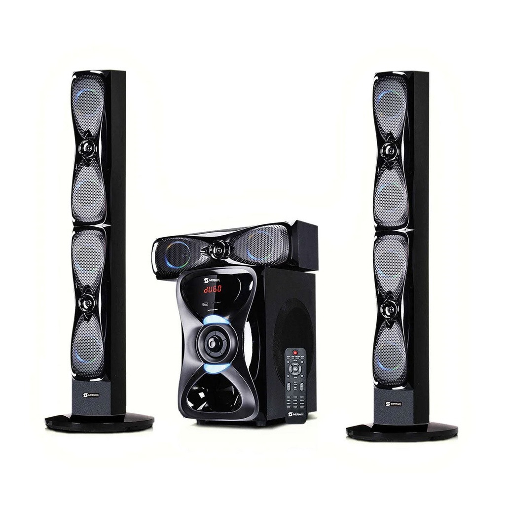 [SHT-1204BT] SHT-1204BT Sub-woofer System Tallboy 3.1 Channel Speaker Subwoofer, Black