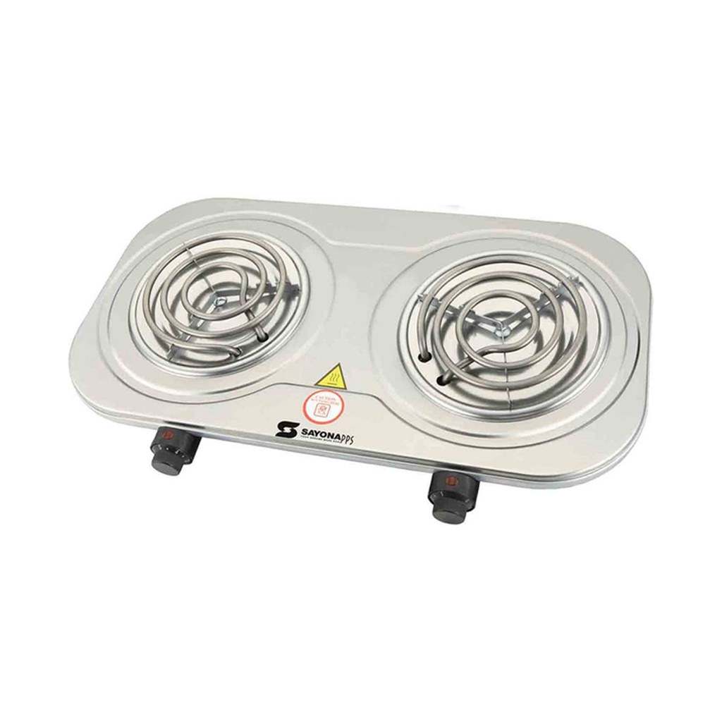 [SHP-4246] SHP-4246 Electric Cooker 2 Burner, Silver طباخ سايونا