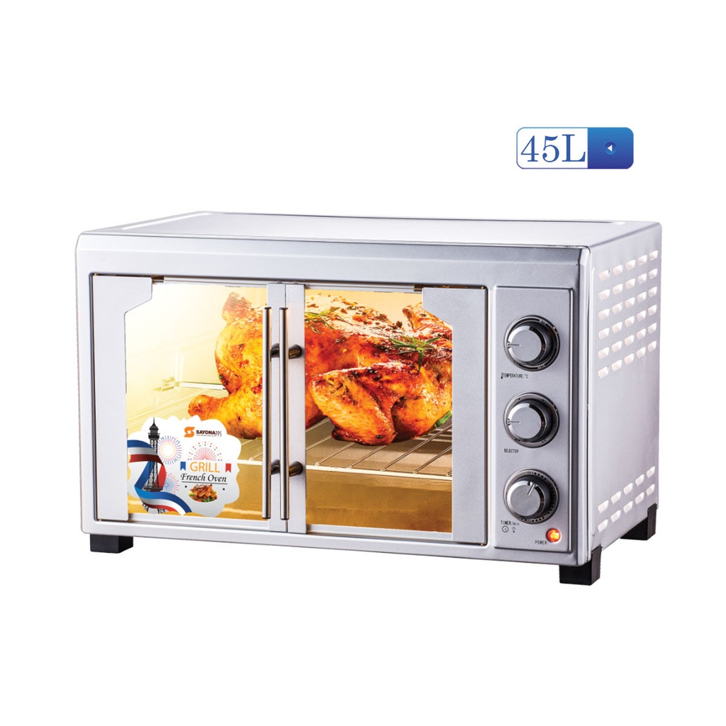 [SO-4457] SO-4457 Double Door Electric Oven 45L, Silver