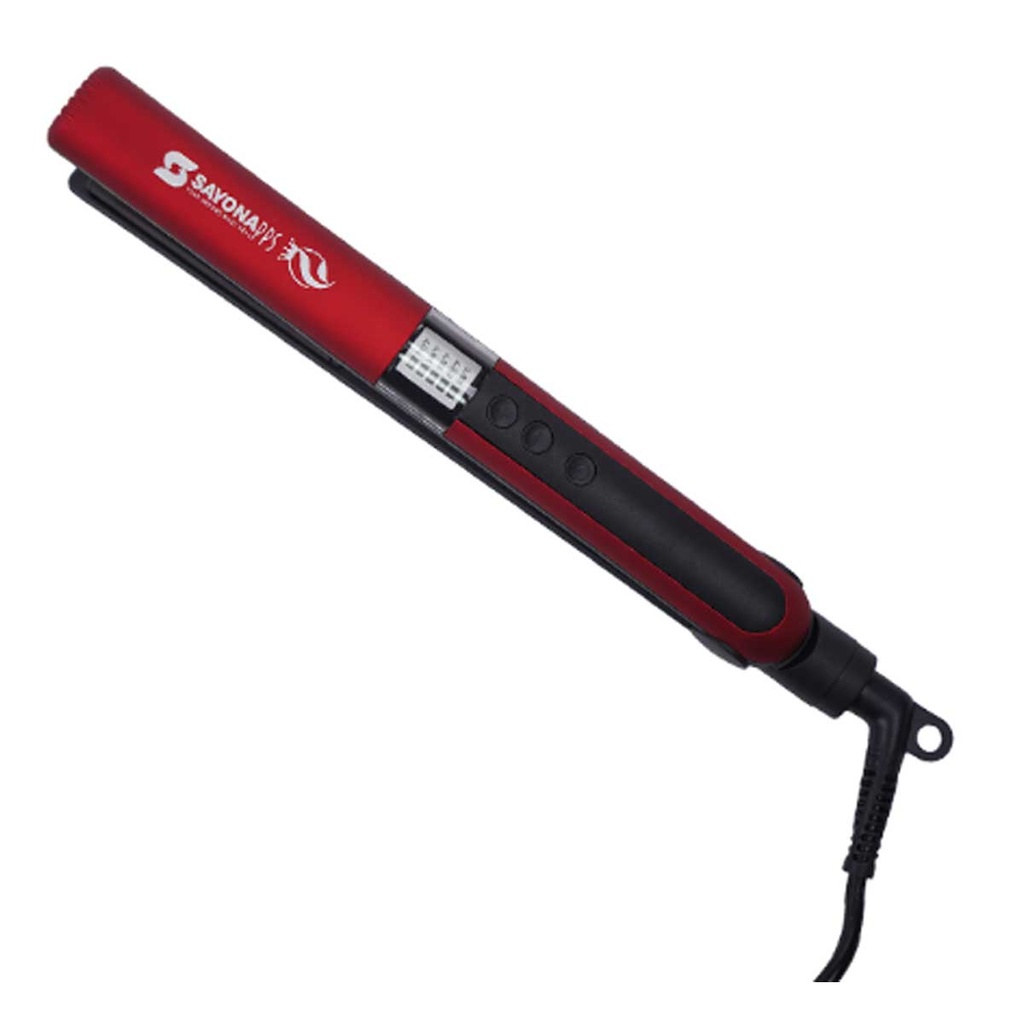 [SY-9295] SY-9295 Real Ceramic Hair Straightener 990B, Red كاوية شعر سايونا
