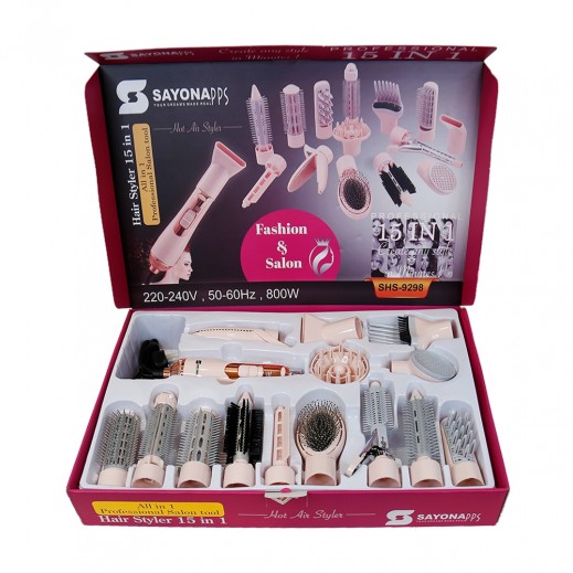 [SHS 9298] HAIR DRYING BRUSH SET15IN1SHS 9298