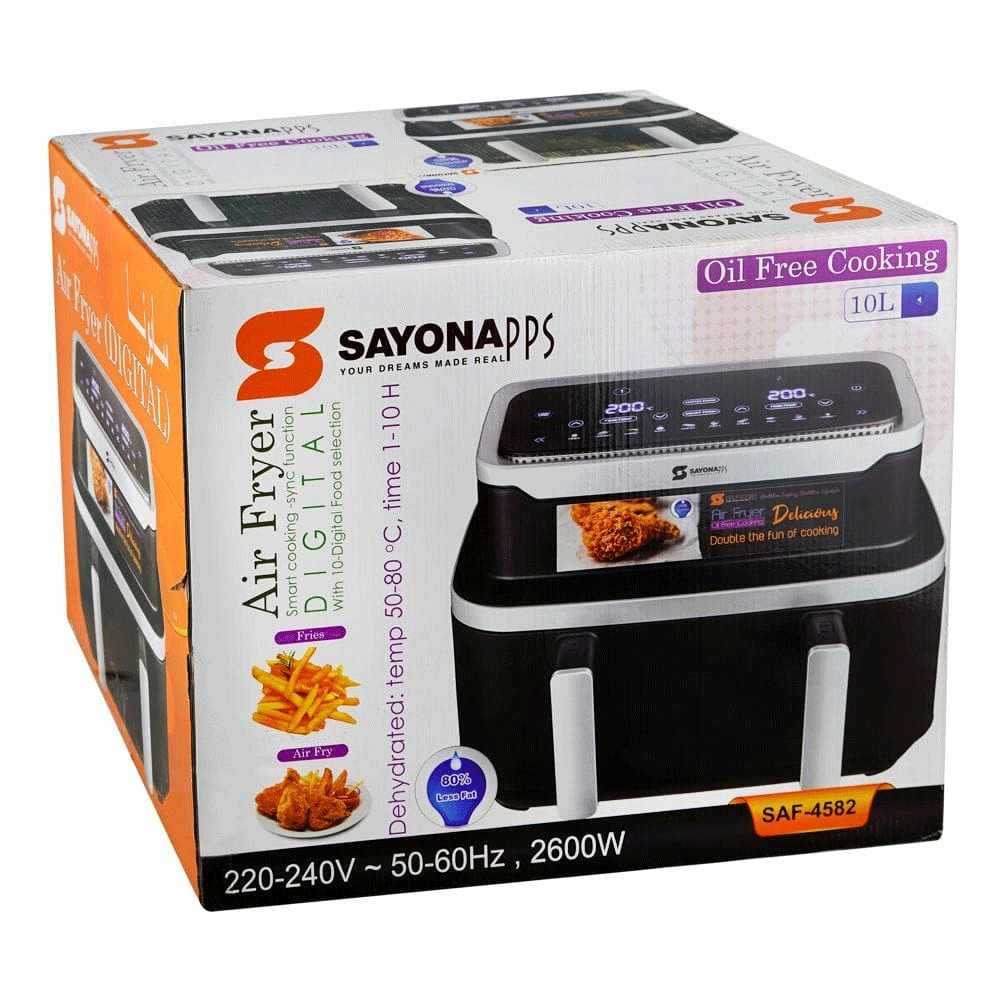 [SAF 4582] DOUBLE AIR FRYER 10 LITERS SAF 4582