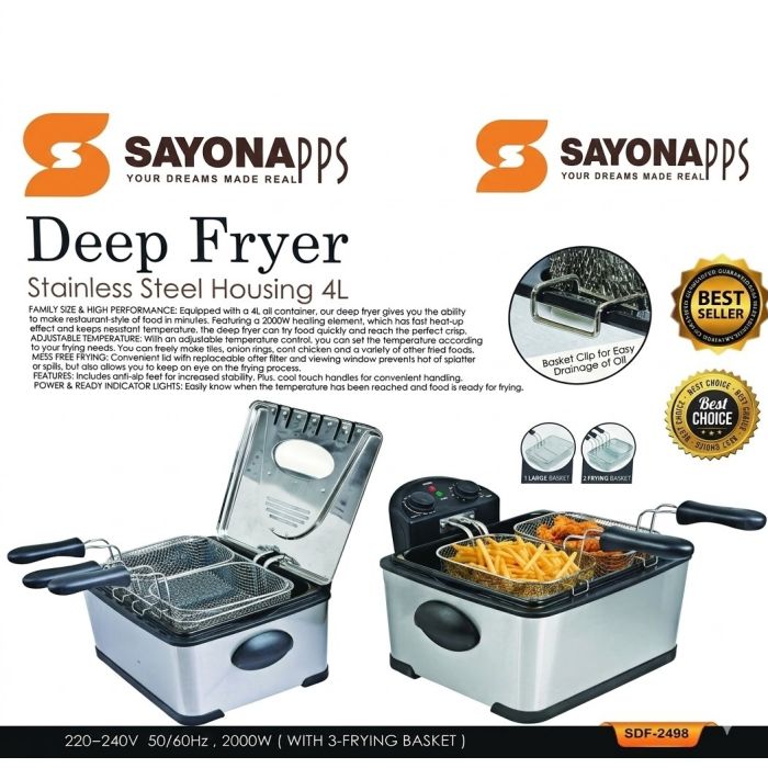 [SDF-2498] Deep Fryer 2498       4L