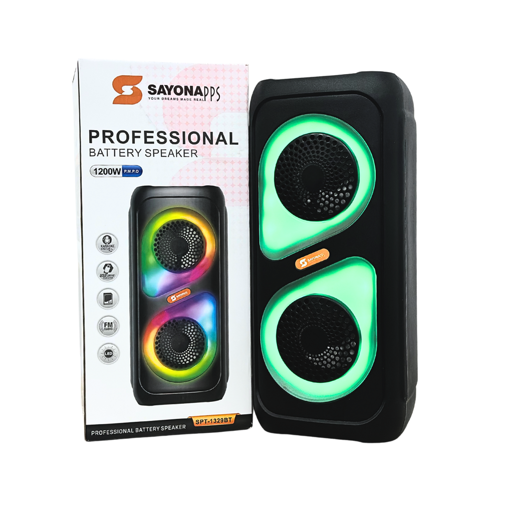 [SPT-1329BT] PROFESSIONAL BATTERY SPEAKER 1200W