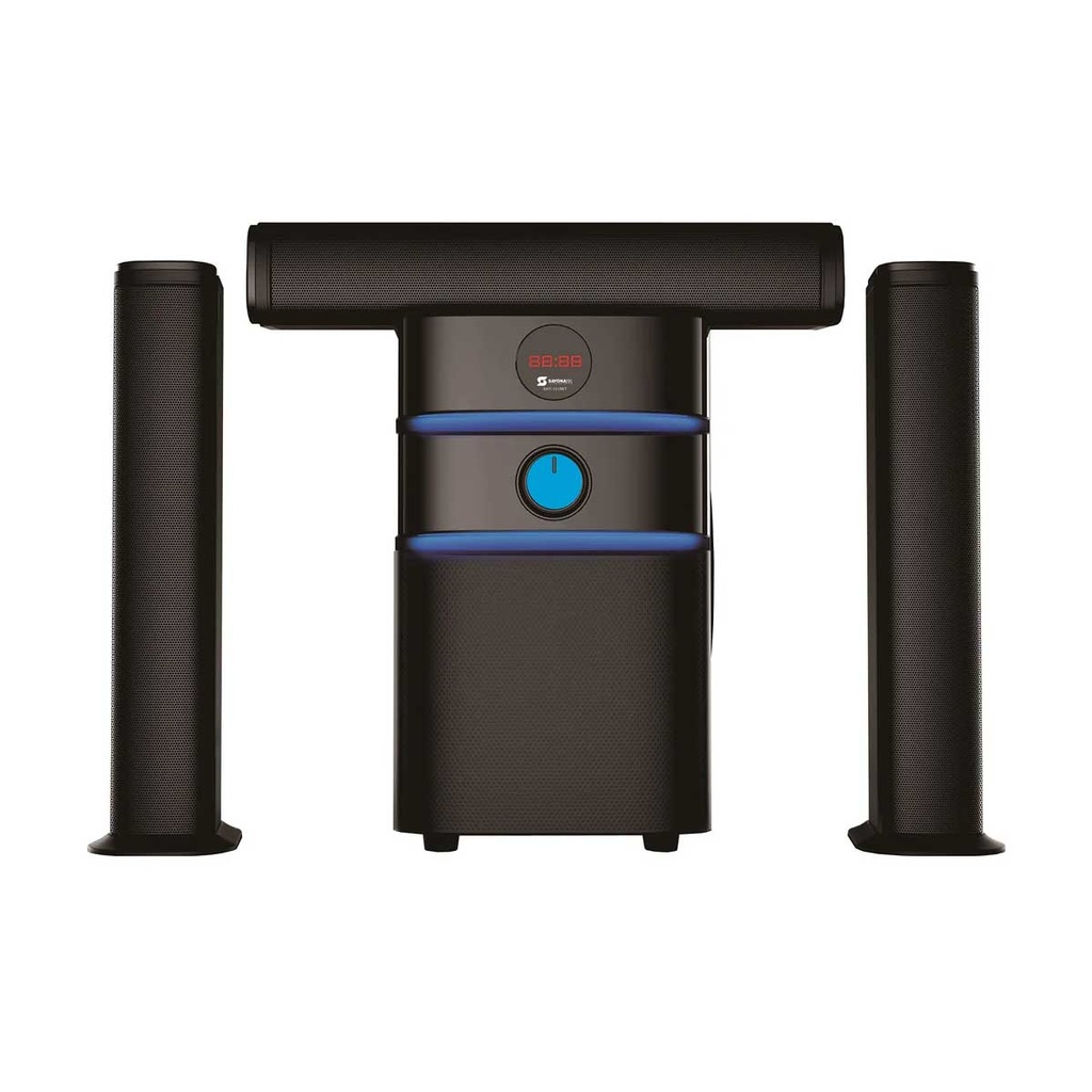 [SHT 1319 BT] SHT-1319BT 3.1CH Multimedia Speaker System 1200 Watts, Black  نظام مكبرات الصوت المتعددة الوسائط سايونا
