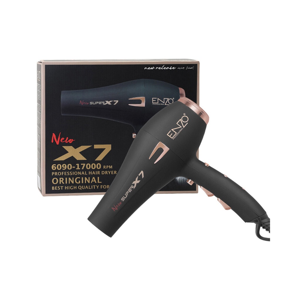 [EN-6090] High Speed Hair Dryer, Black