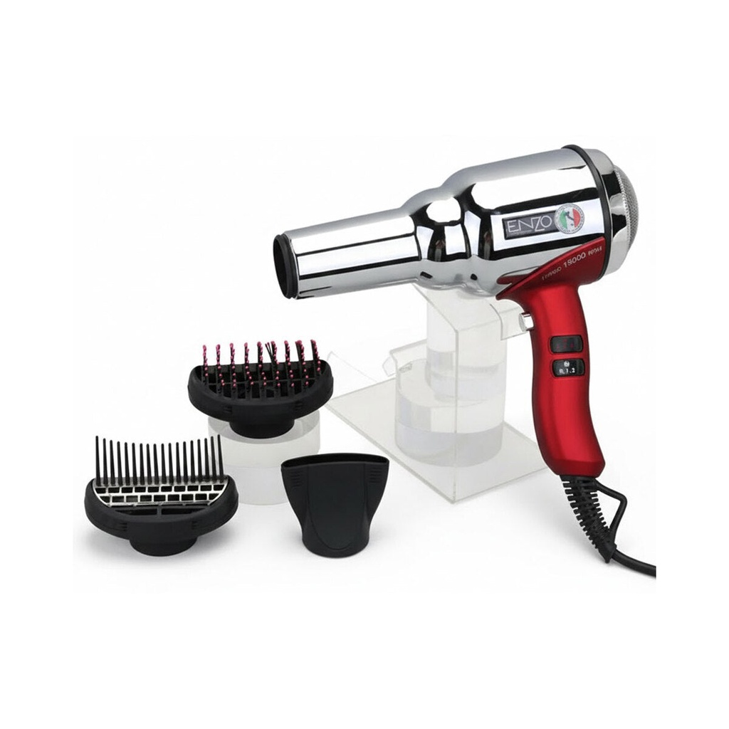 [EN-8228] Retro Hair Dryer, Stainless Steel  مجفف شعر بتصميم كلاسيكي