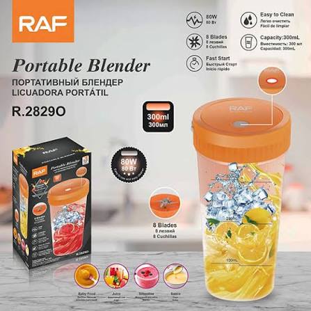 [R.2829O] Portable Blender USB Rechargeable Personal Mixer for Smoothies Shakes Mini Blender Juicer