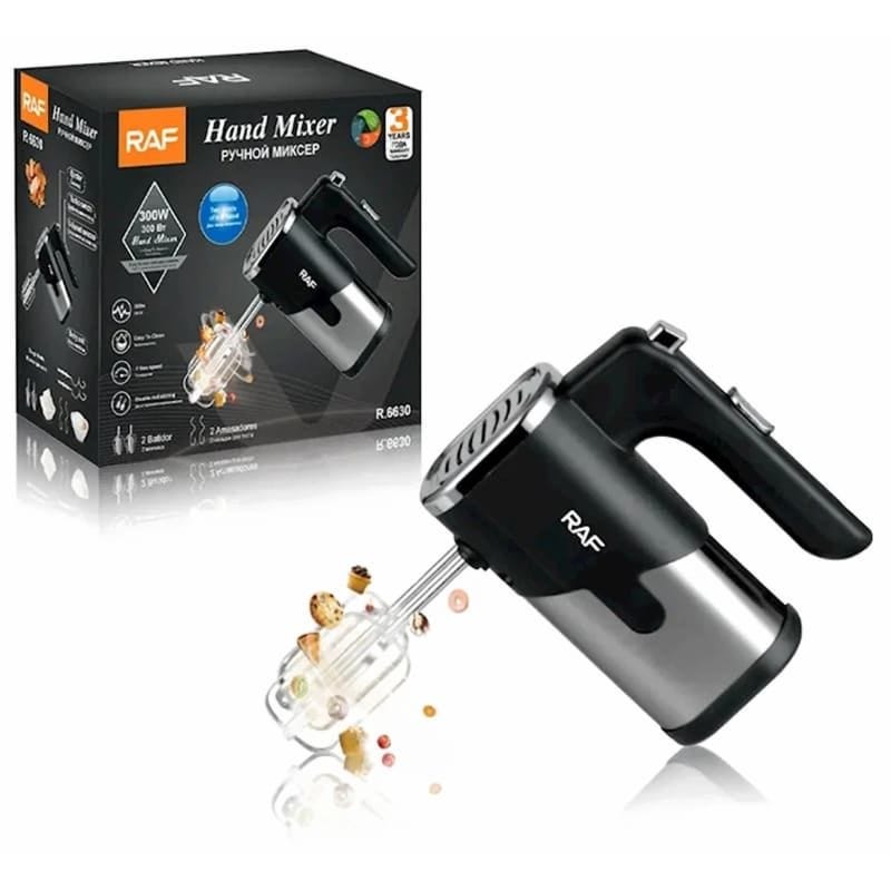 [R.6630] Hand Mixer, 300 Watt, Black Silver - R.6630