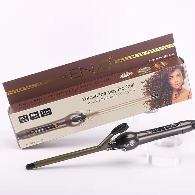 [EN-2225] 13MM Ceramic Hair Curler, Professional Curling Iron With Fast Heat-Up, Adjustable Temperature, Cool Tip, Ideal For Creating Long-Lasting, Smooth Curls And Waves-Intl Version