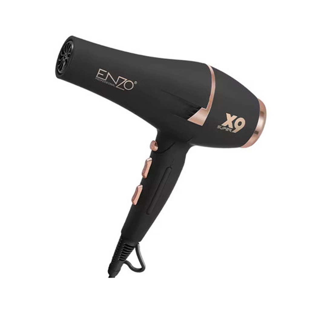 [EN-8898] Professional Hair Dryer 2800 W, Black  مجفف شعر احترافي بقوة 2800 واط اينزو