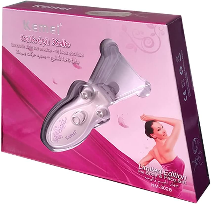 [KM-302B] Electric Threading Facial Body Hair Remover