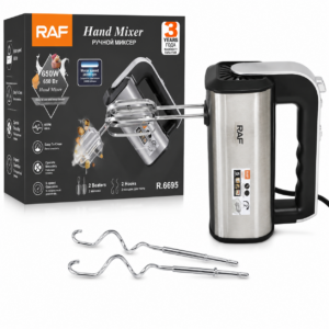 [R.6695] Powerful 5 Speed Electric Hand Mixer Portable Handheld Mixer with Beaters for Dough Egg Batter